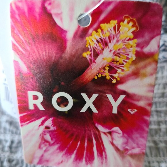 ROXY SUNSET WALKS SMOCKED CROP TOP PUFF SLEEVES SQUARE NECK ADULT SIZE XXL - Picture 2 of 12